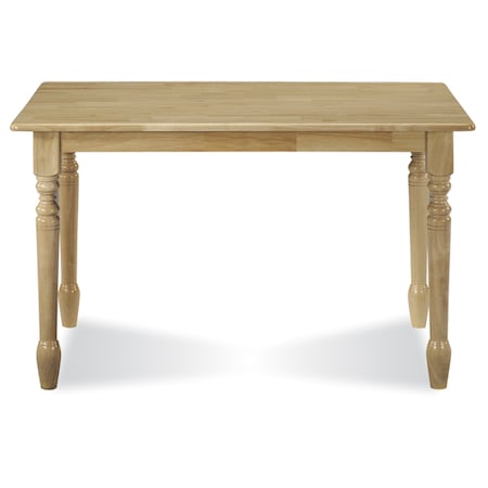 International Concepts Rectangle 30 in X 48 in Solid Wood Top Table, Natural, 30 W, 48 L, 29.5 in H, Wood, Natural T01-3048T
